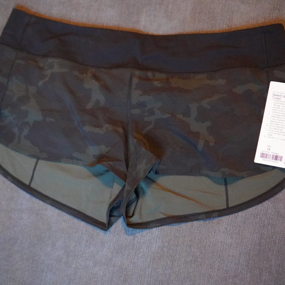 NWT LULULEMON Speed Up 2.5", sz 14